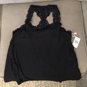PJ Salvage lace razor back top